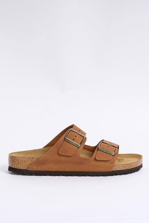 Birkenstock Arizona Oil Pelle Cognac Uomo