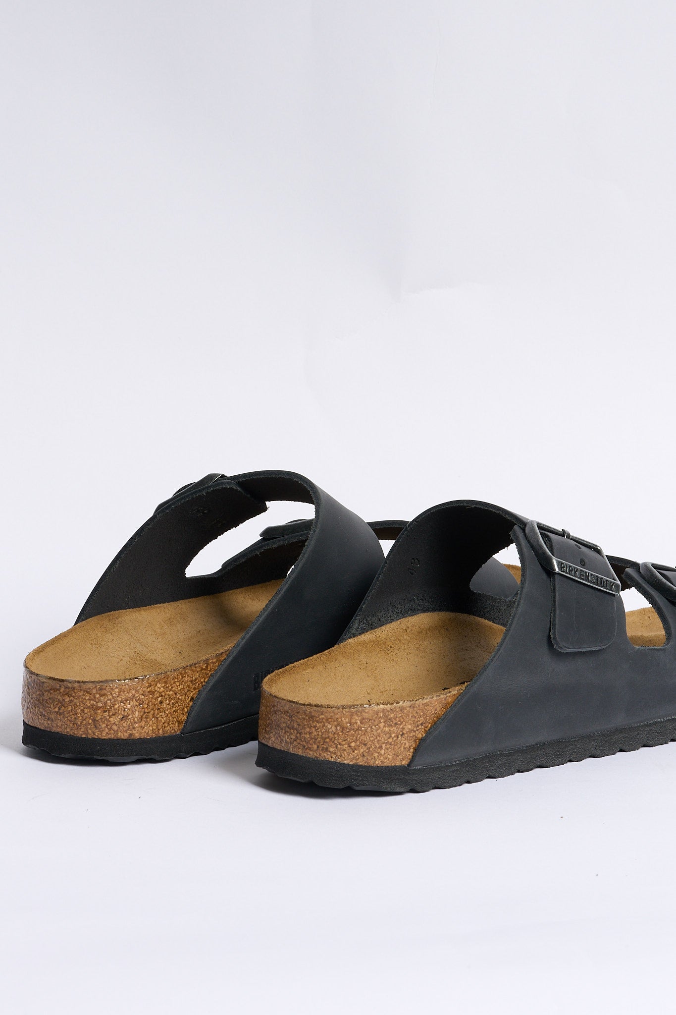 Birkenstock Arizona Oil Pelle Nero Uomo-5
