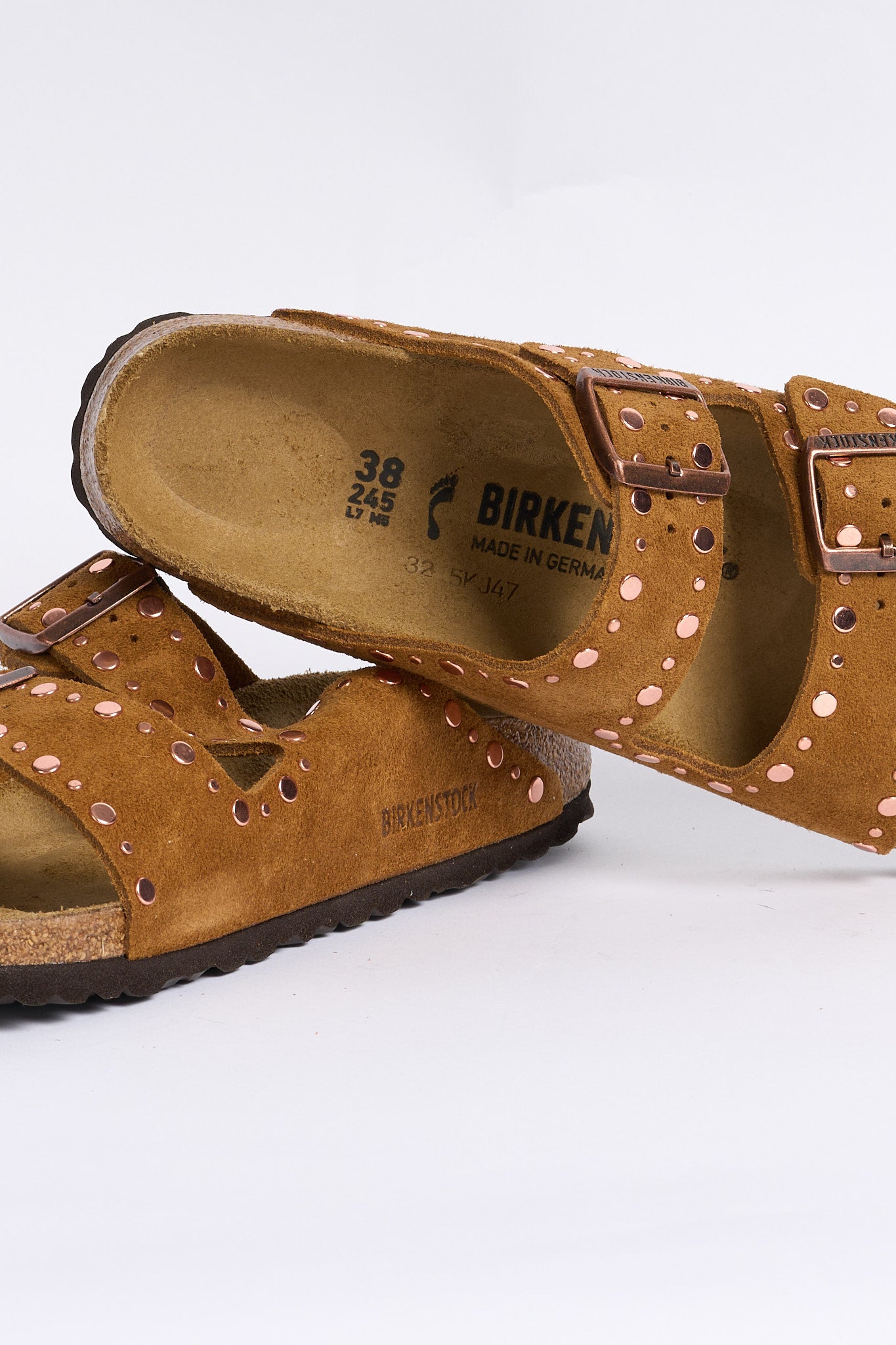 Birkenstock Arizona Rivet Borchie Cognac Donna-6