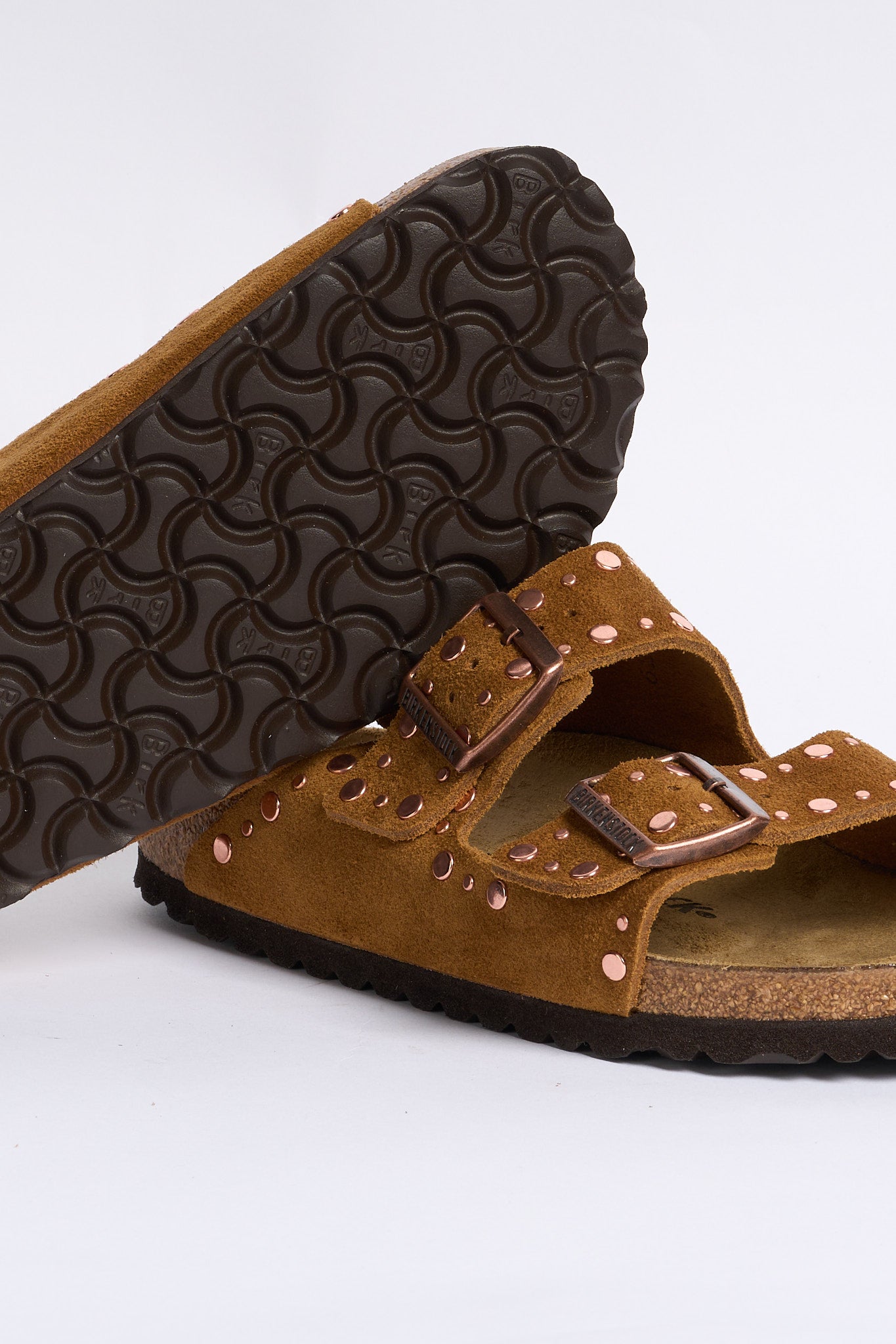 Birkenstock Arizona Rivet Borchie Cognac Donna-7