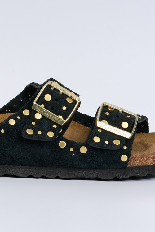 Birkenstock Arizona Rivet Borchie Nero Donna-2
