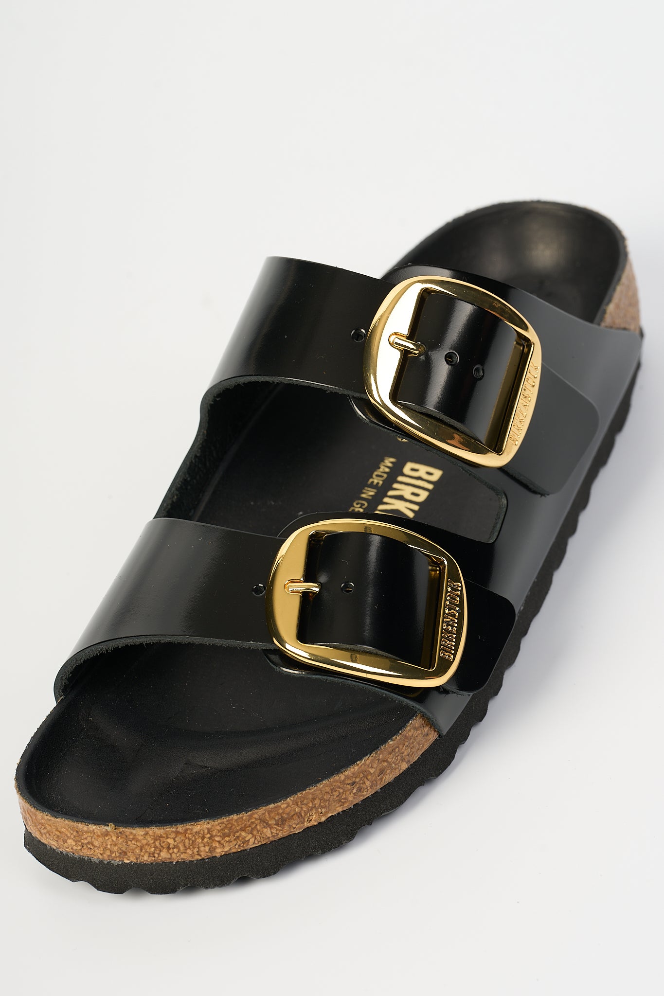 Birkenstock Arizona Big Buckle Shine Nero Donna-6