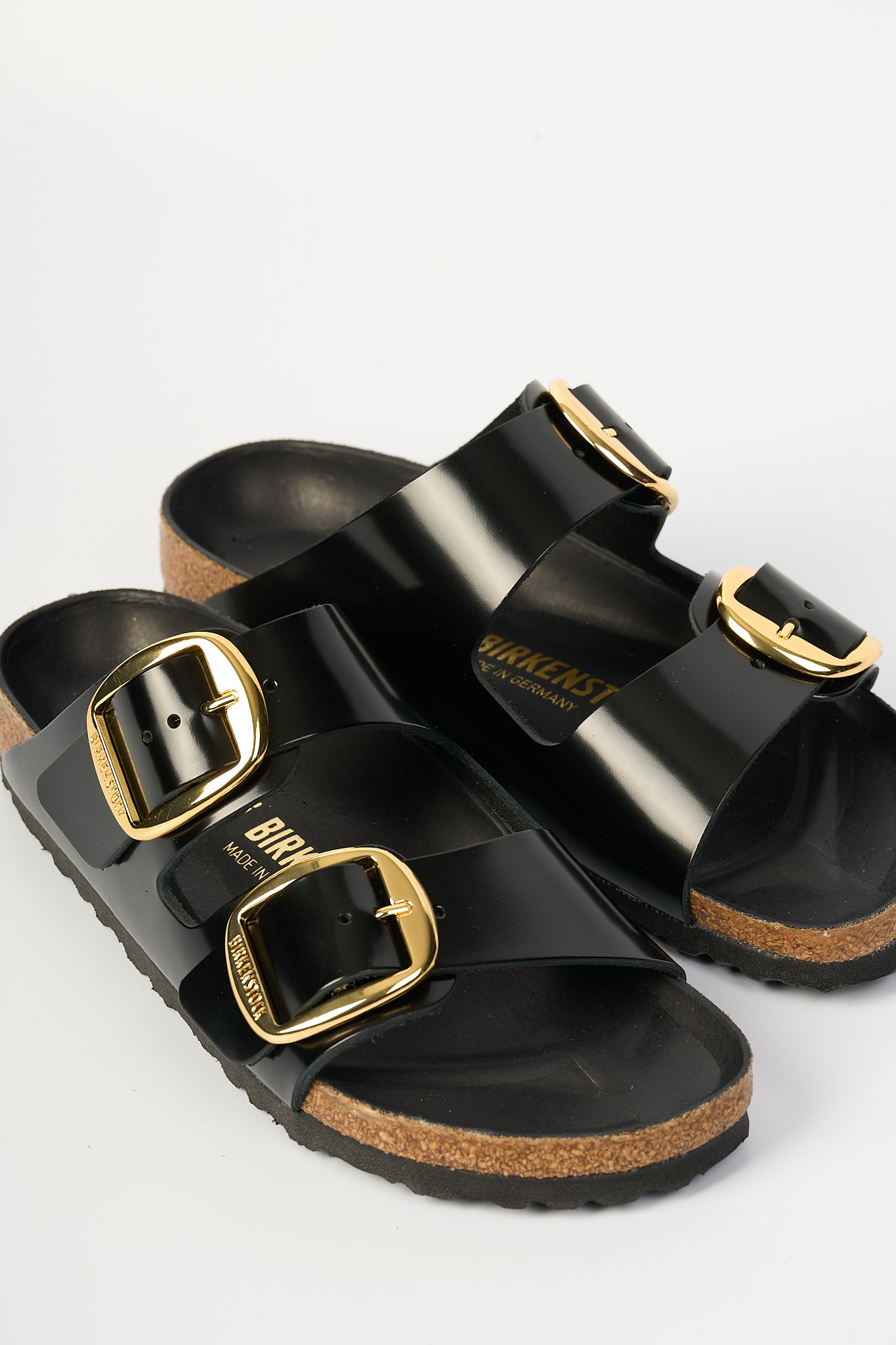 Birkenstock Arizona Big Buckle Shine Nero Donna-5