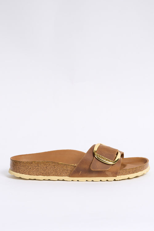 Birkenstock Ciabatta Madrid Big Buckle Cognac Donna