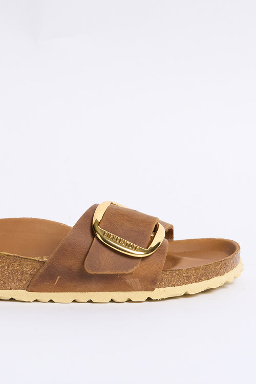 Birkenstock Ciabatta Madrid Big Buckle Cognac Donna-2