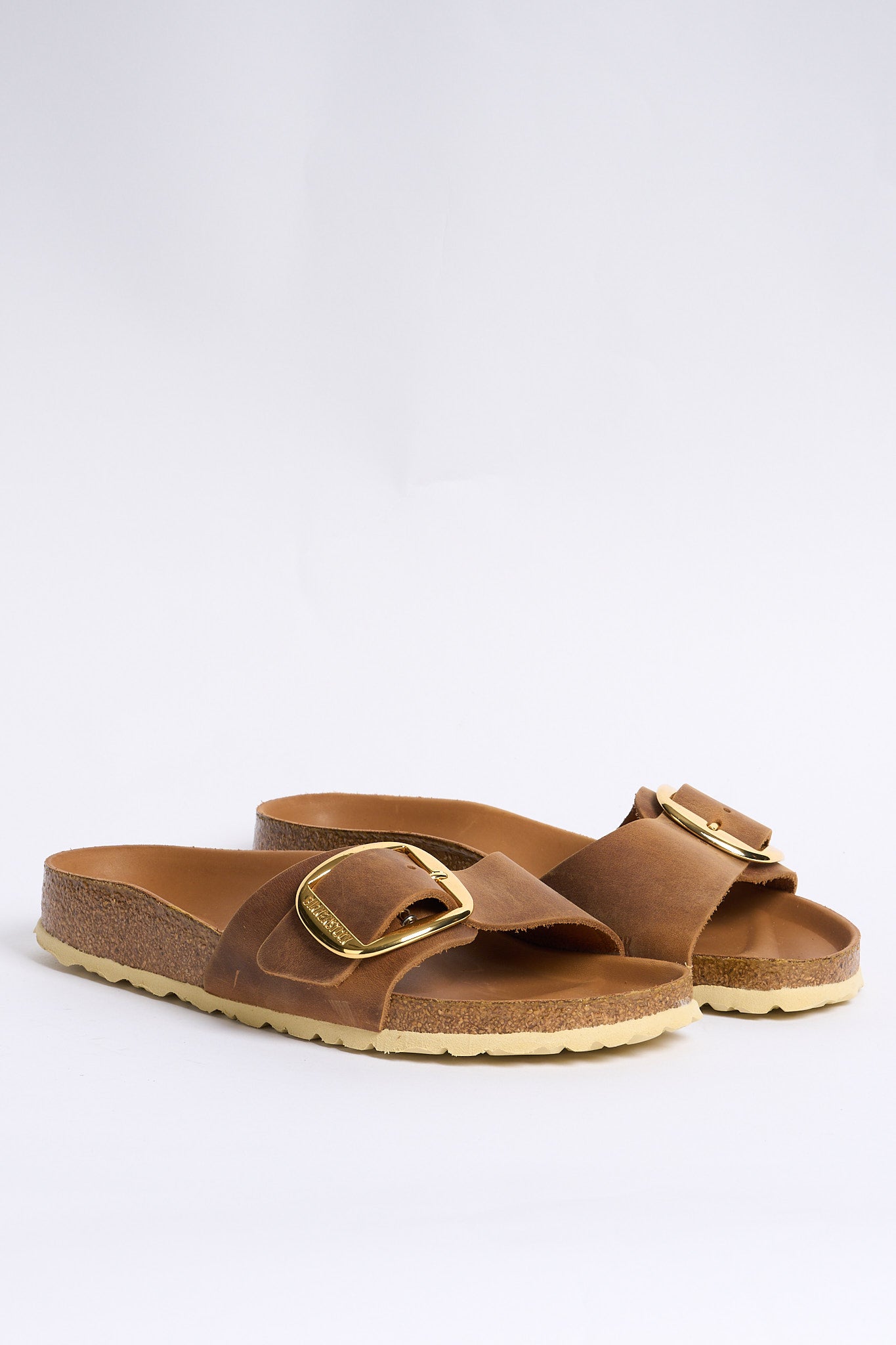 Birkenstock Ciabatta Madrid Big Buckle Cognac Donna-3