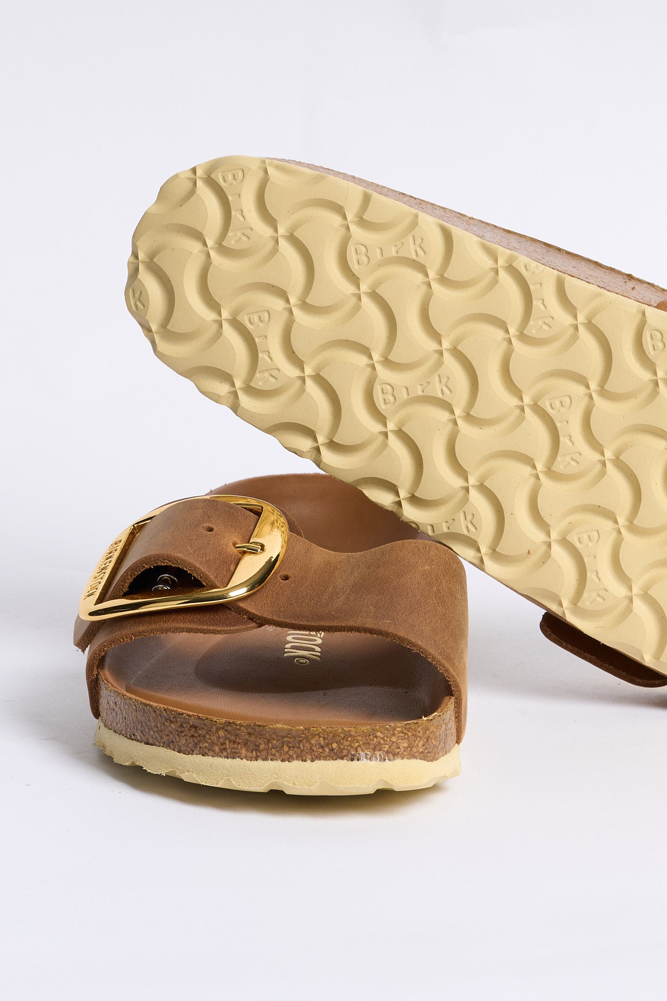 Birkenstock Ciabatta Madrid Big Buckle Cognac Donna-5