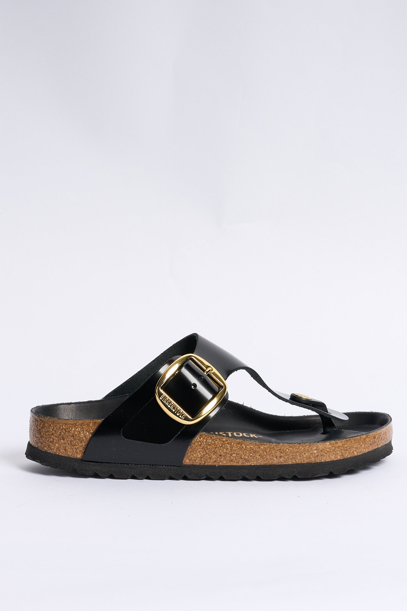 Birkenstock Infradito Gizeh Big Buckle Nero Donna-1