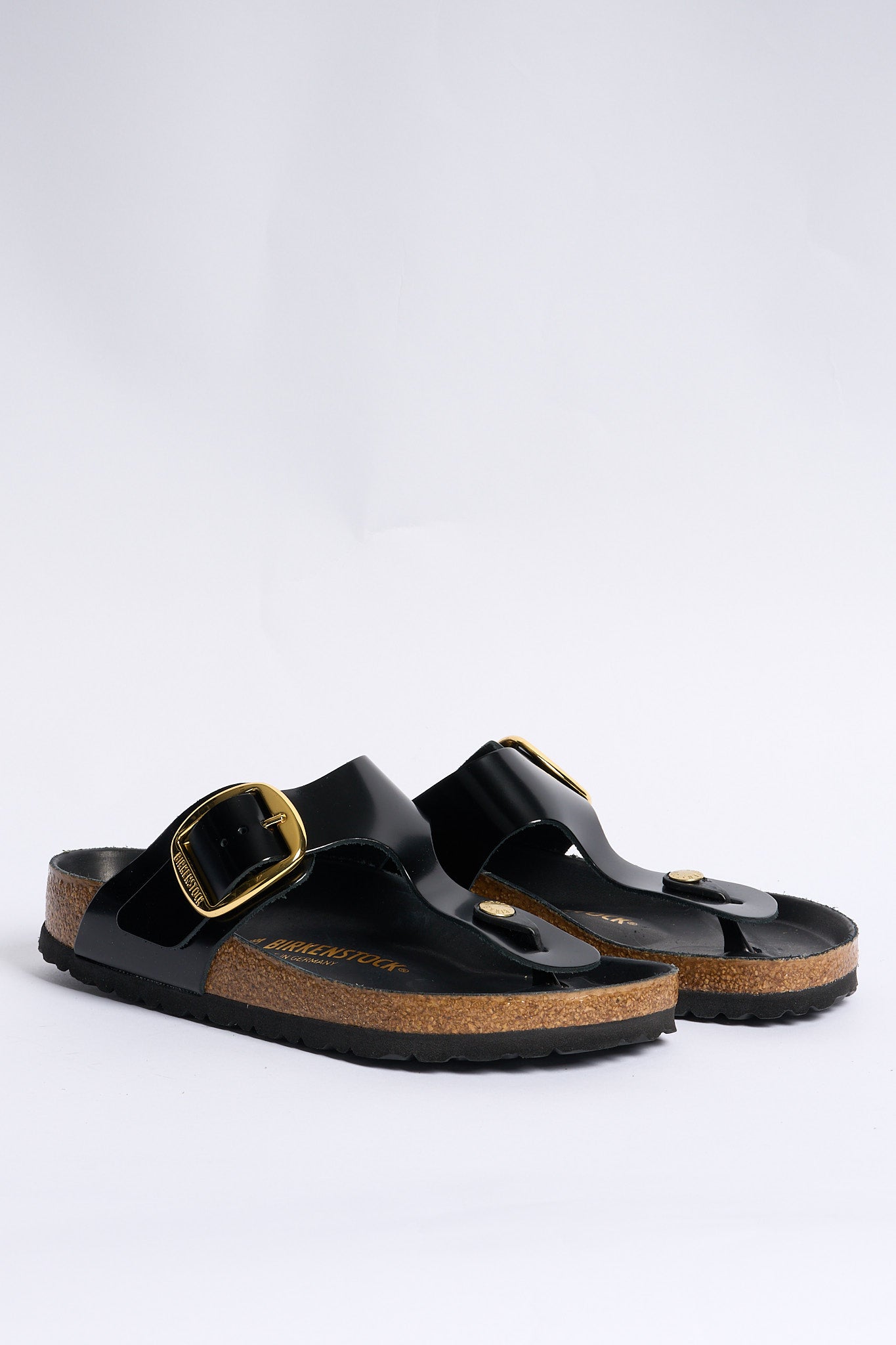 Birkenstock Infradito Gizeh Big Buckle Nero Donna-4