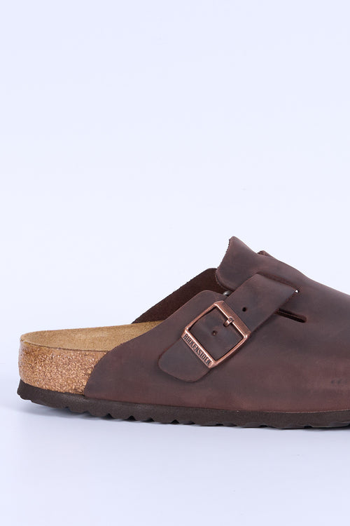 Birkenstock Sabot Boston Oiled Habana Uomo-2