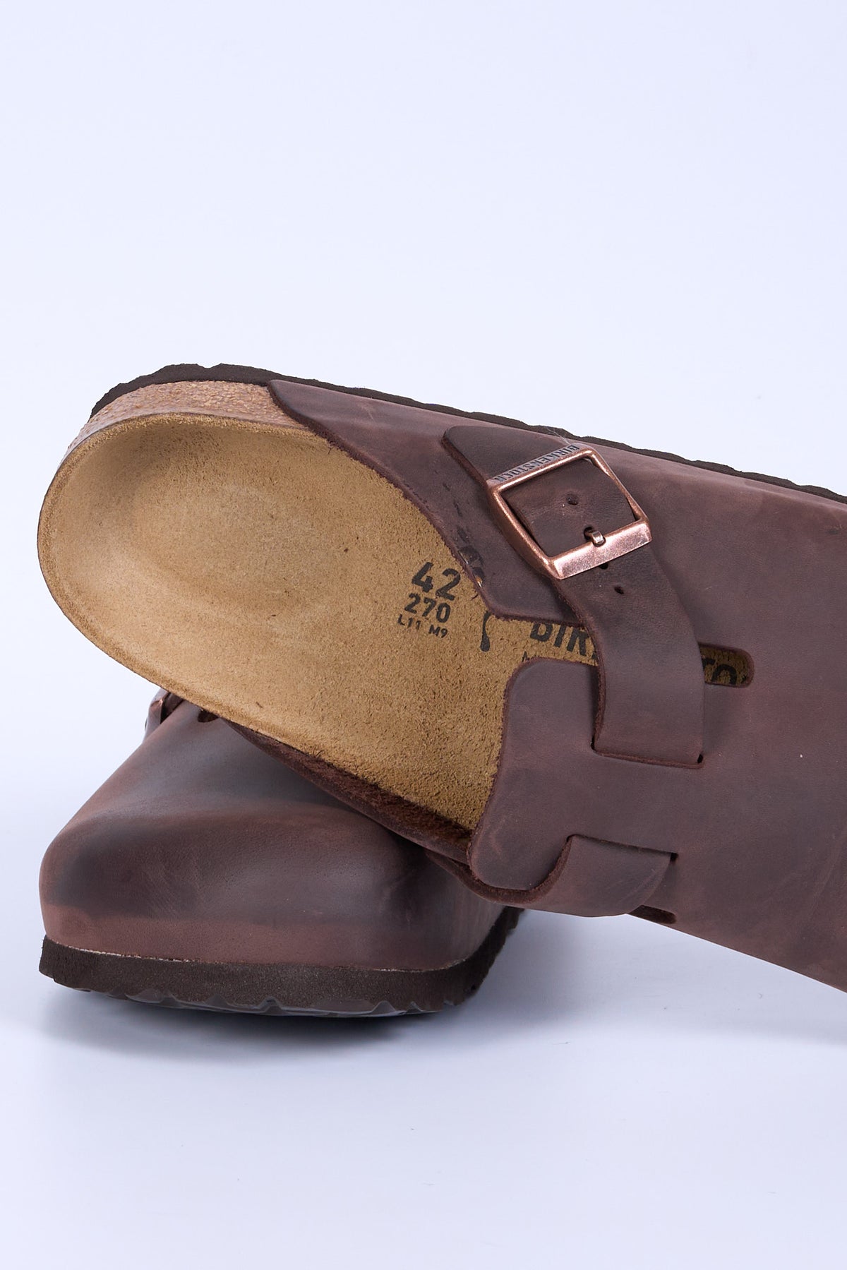 Birkenstock Sabot Boston Oiled Habana Uomo-6