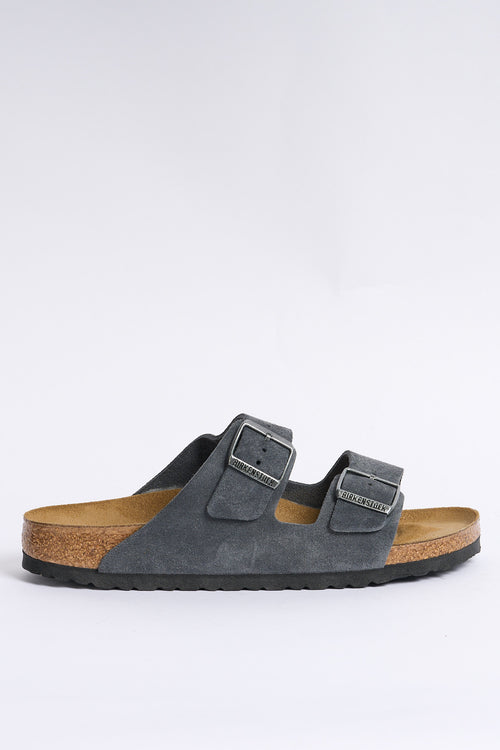 Birkenstock Arizona Suede Carbone Uomo
