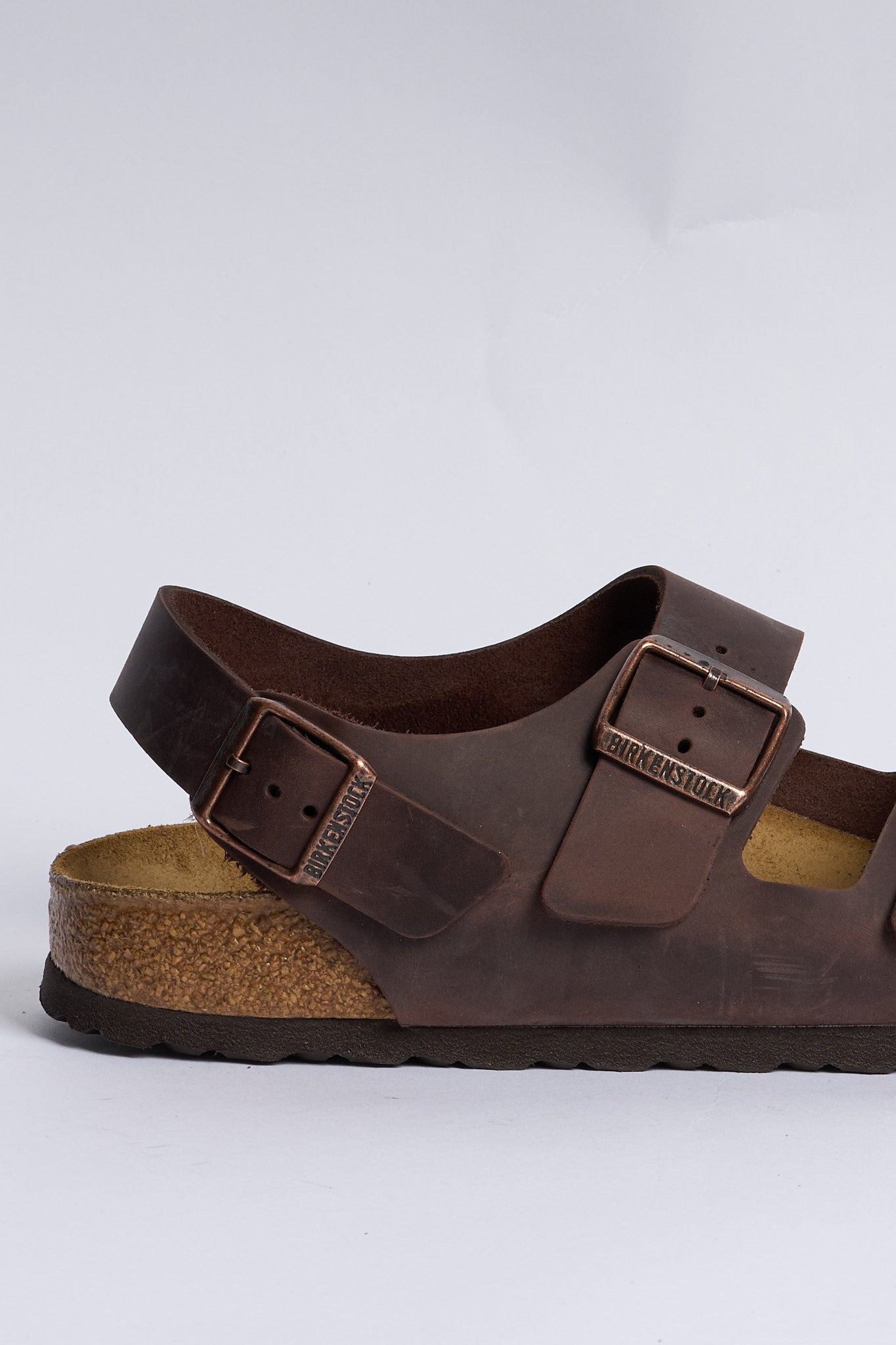 Birkenstock Sandalo Milano Oil Pelle Habana Uomo-3