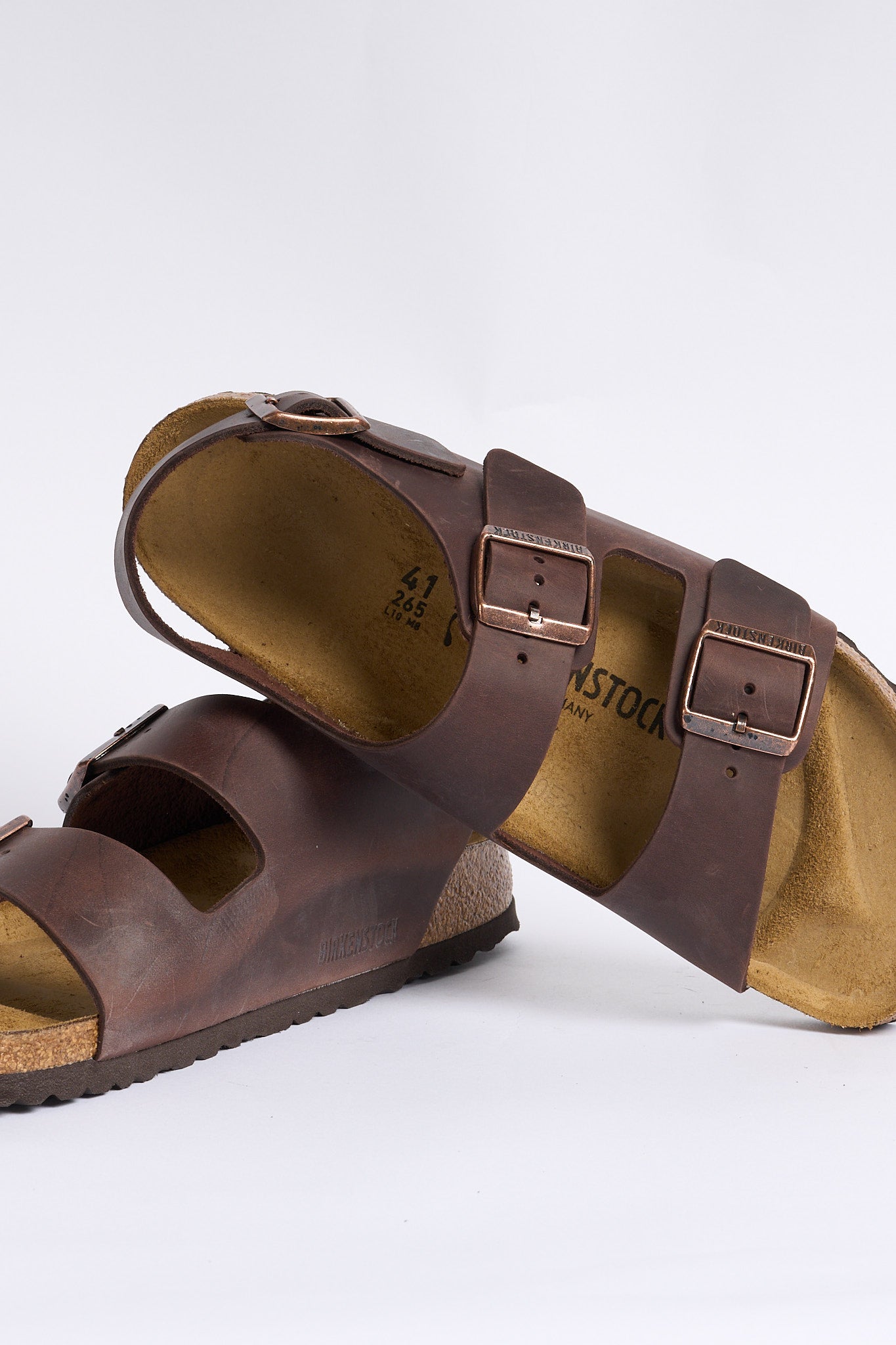 Birkenstock Sandalo Milano Oil Pelle Habana Uomo-6