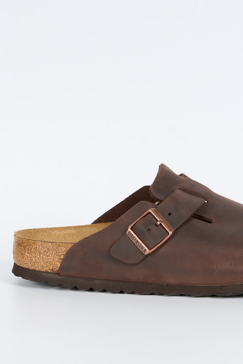 Birkenstock Sabot BOSTON Oiled Habana Uomo-2