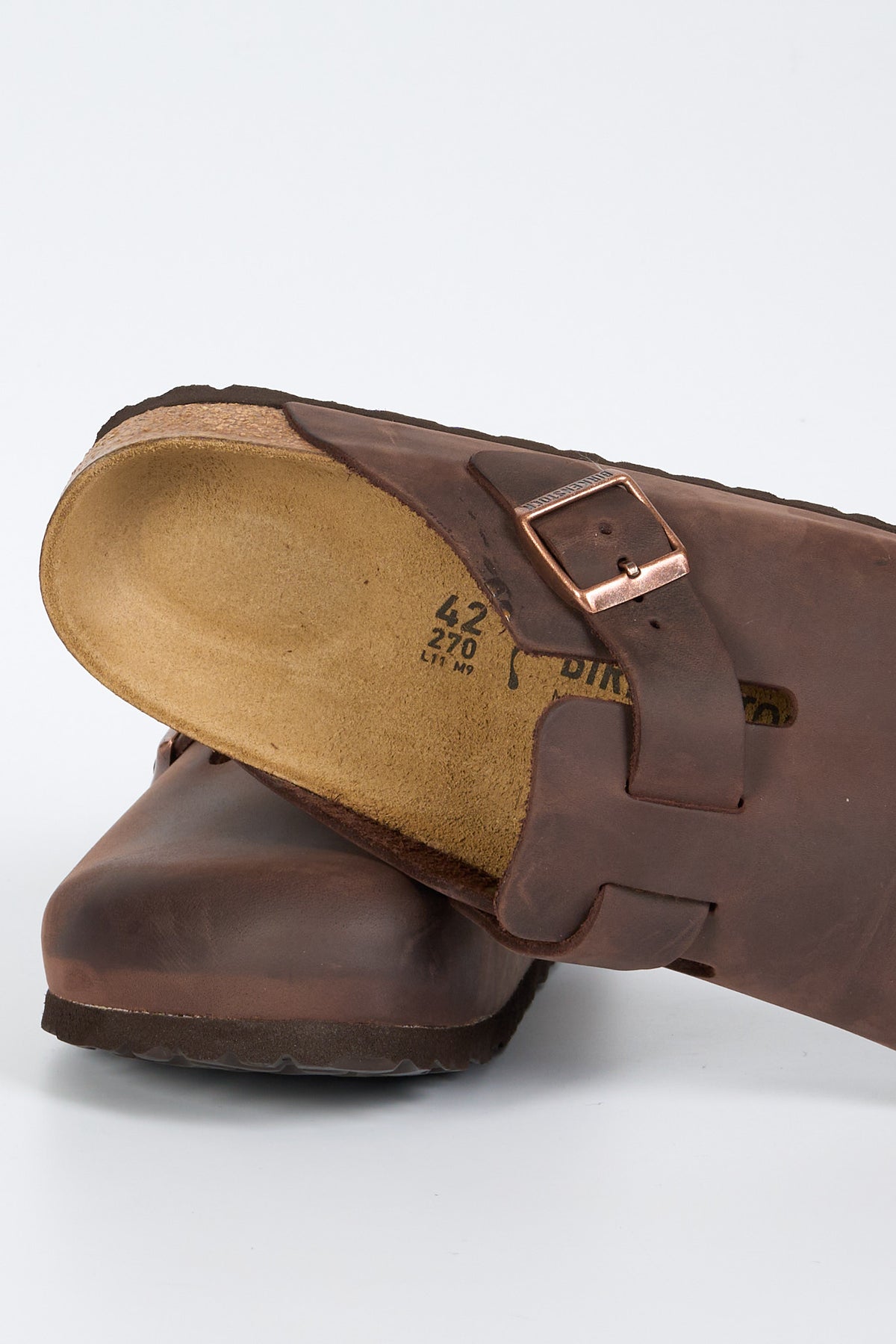 Birkenstock Sabot BOSTON Oiled Habana Uomo-6