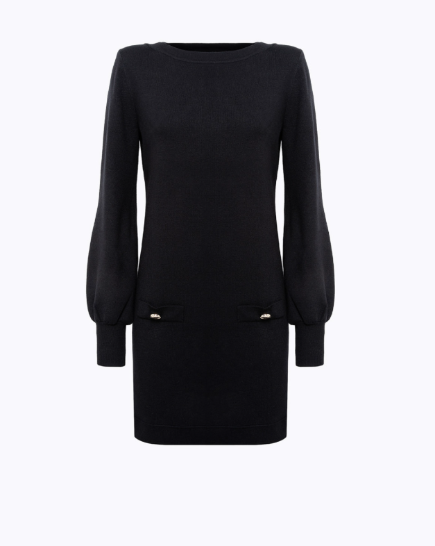 Blugirl Black Knitted Dress Woman-1