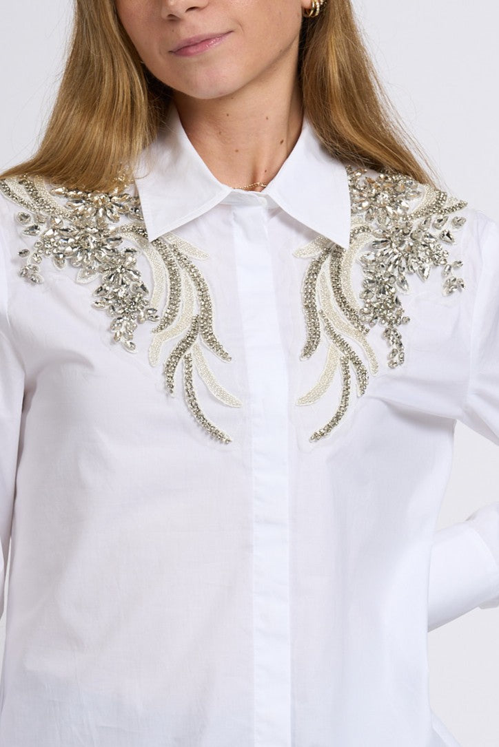 Blugirl Camicia Gioiello Bianco Donna-7