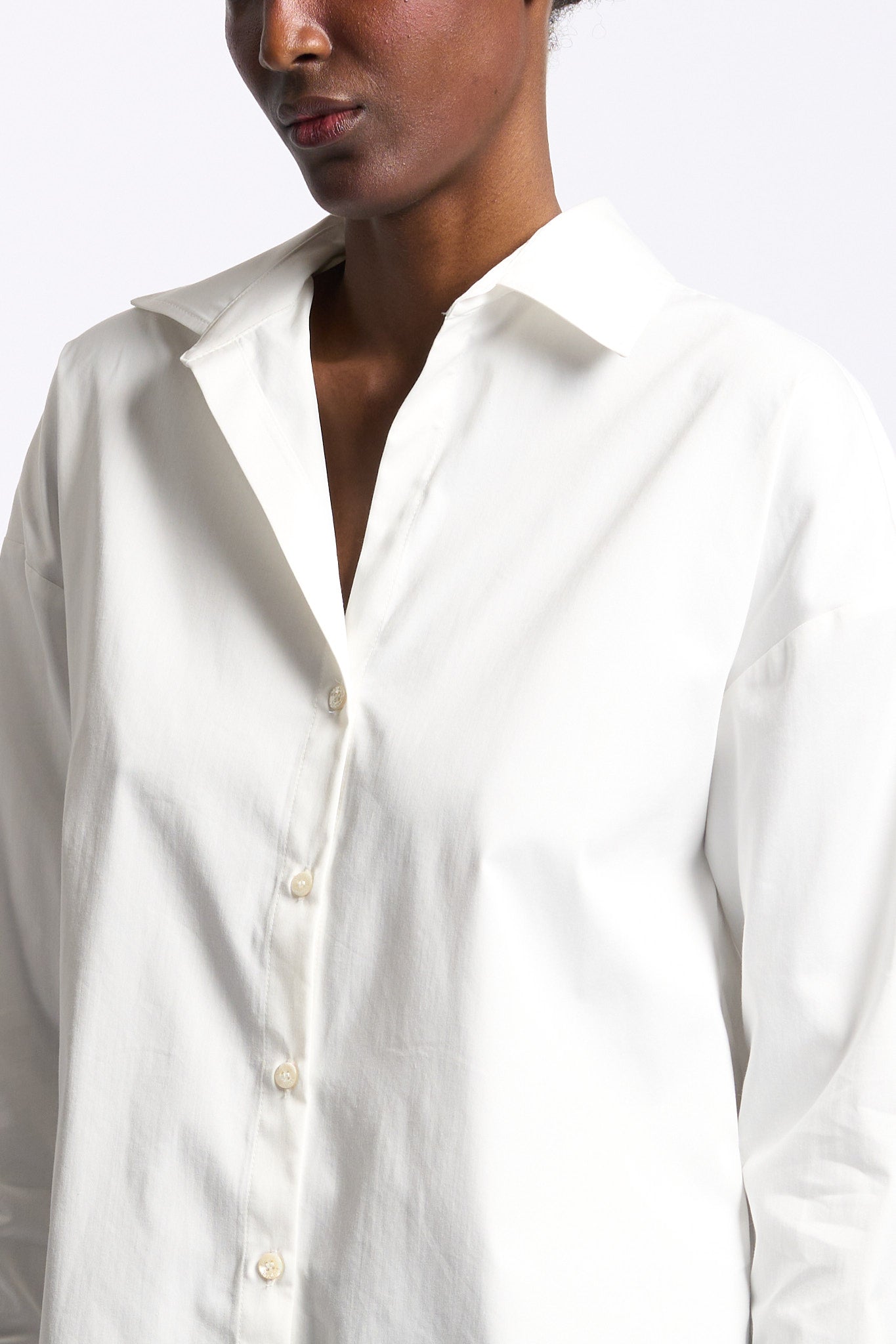 Blugirl Camicia con Pizzo sul Retro Bianco Donna-4
