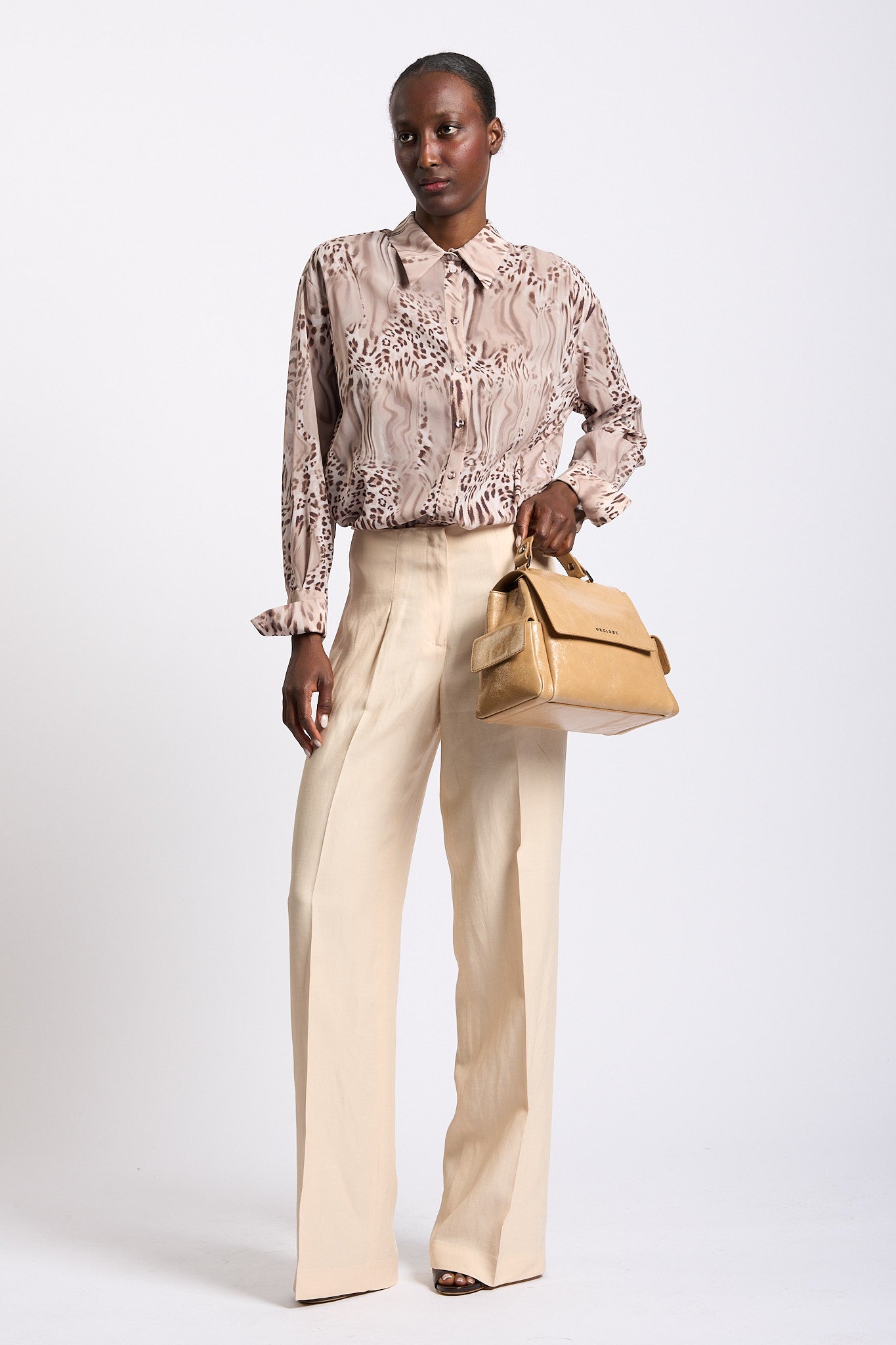Blugirl Camicia in Seta Animalier Donna-3
