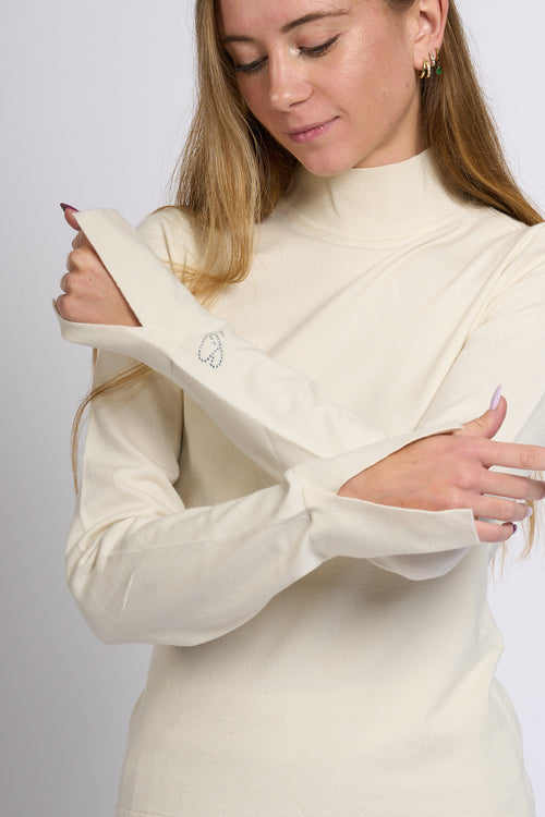 Blugirl Dolcevita in Viscosa Bianco Donna-2