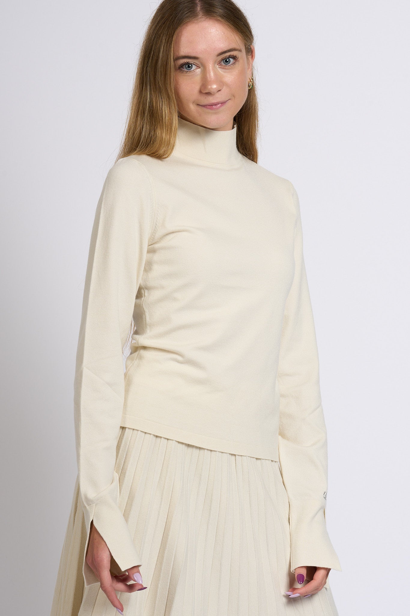 Blugirl Dolcevita in Viscosa Bianco Donna-4
