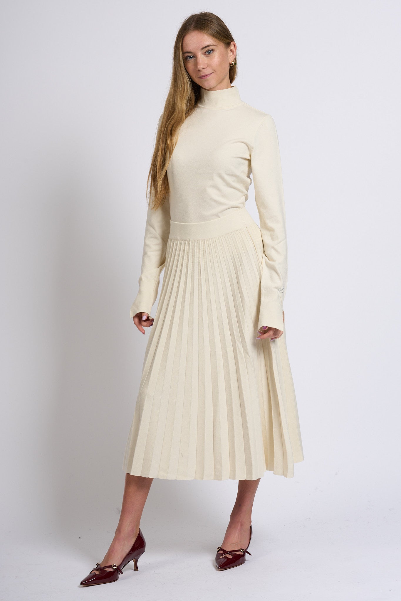 Blugirl Dolcevita in Viscosa Bianco Donna-3