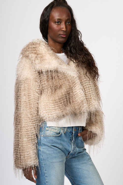 Blugirl Women's Lynx Faux Fur Jacket