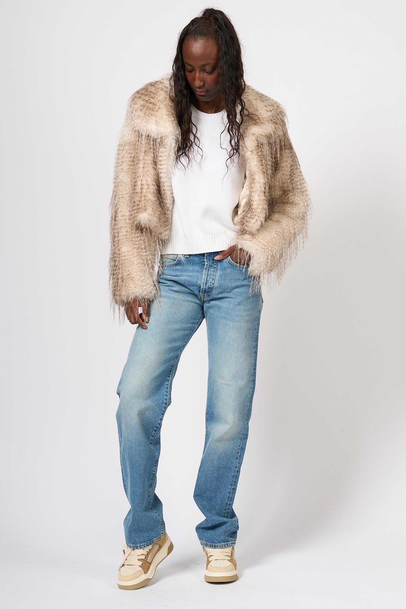 Blugirl Women's Lynx Faux Fur Jacket-7