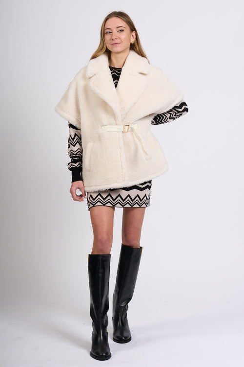 Blugirl Gilet Teddy Gesso Donna-2