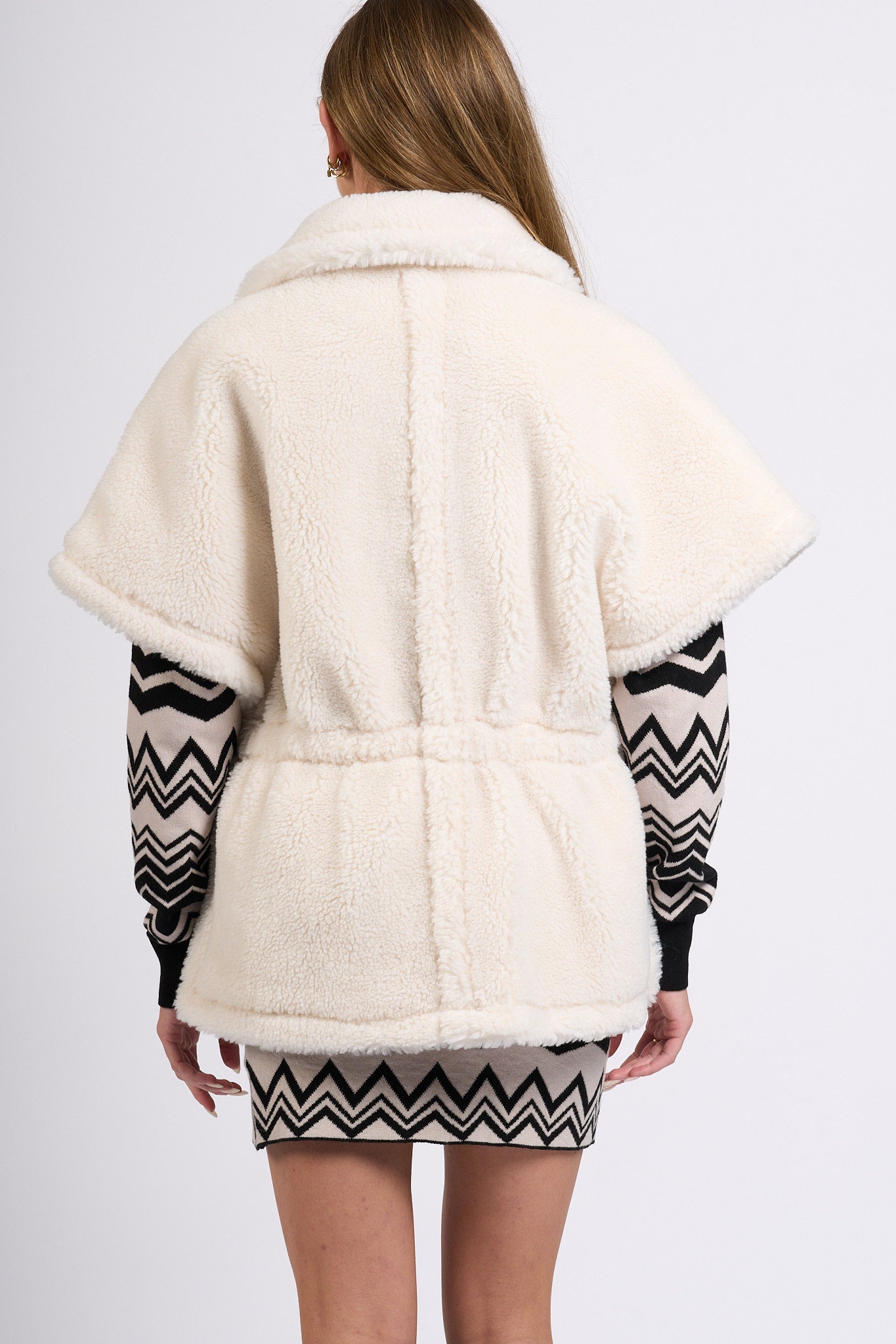 Blugirl Gilet Teddy Gesso Donna-5