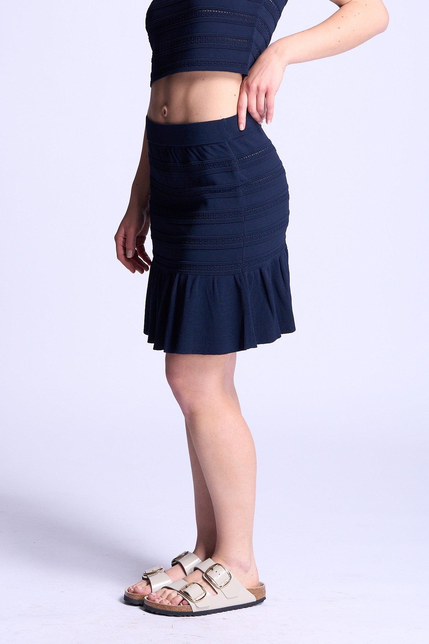 Blugirl Gonna Punto Pizzo Blu Donna-3
