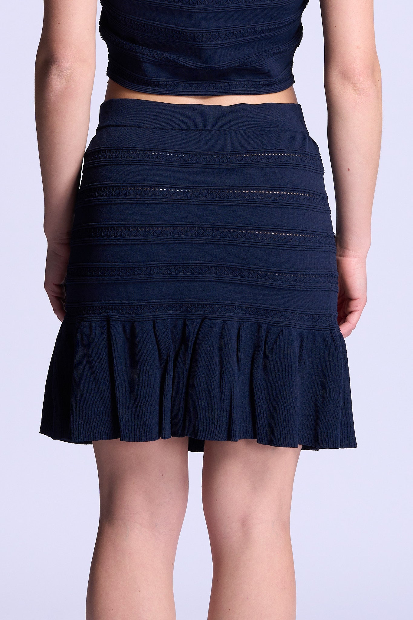 Blugirl Gonna Punto Pizzo Blu Donna-4