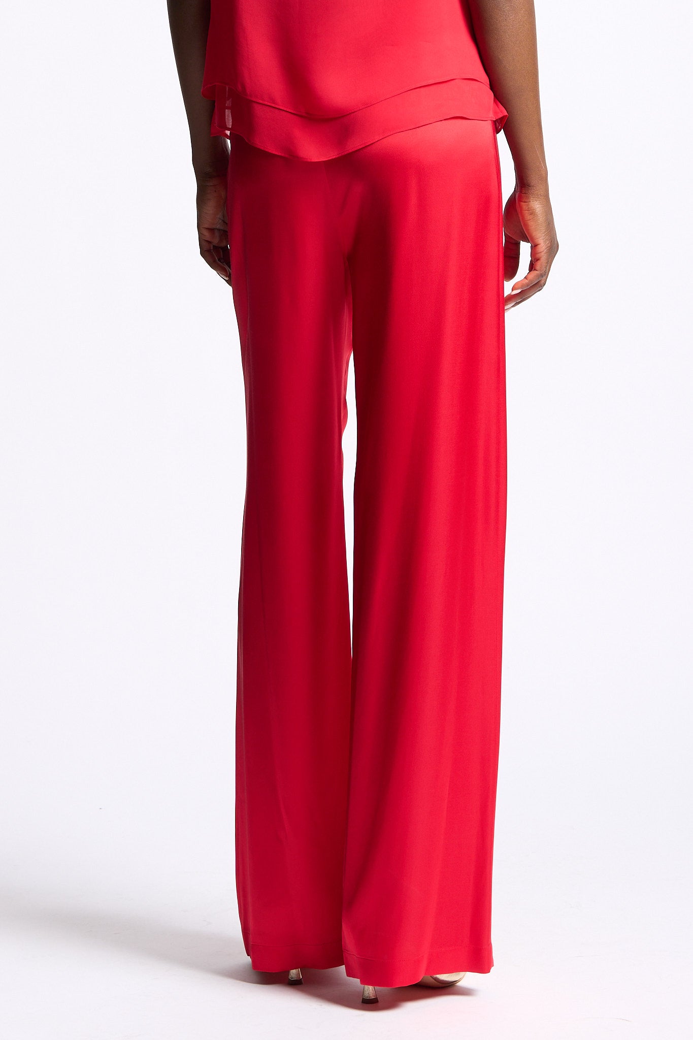 Blugirl Pantalone in Raso Rosso Donna-4