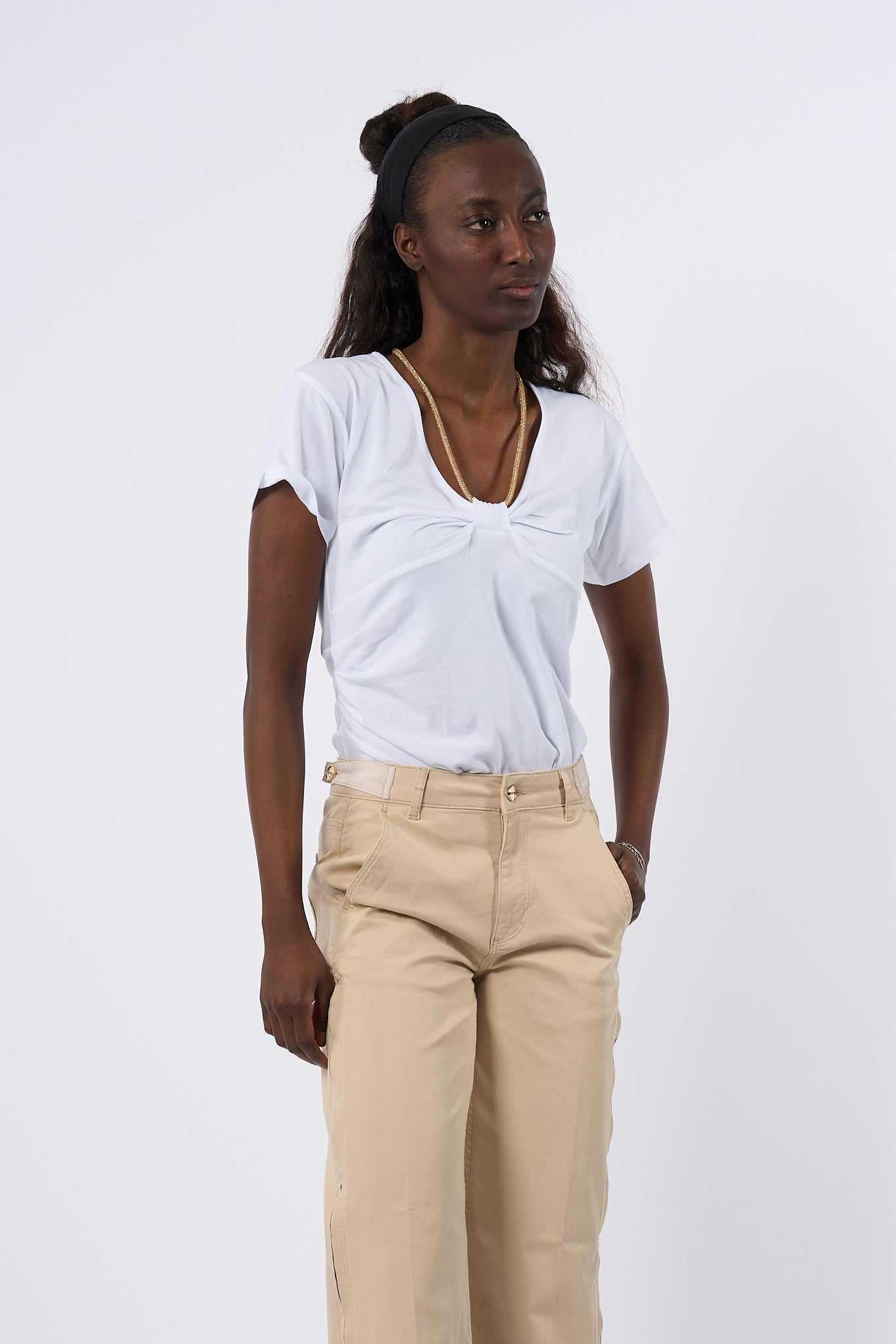 Blugirl T-shirt Monile Bianco Donna-3