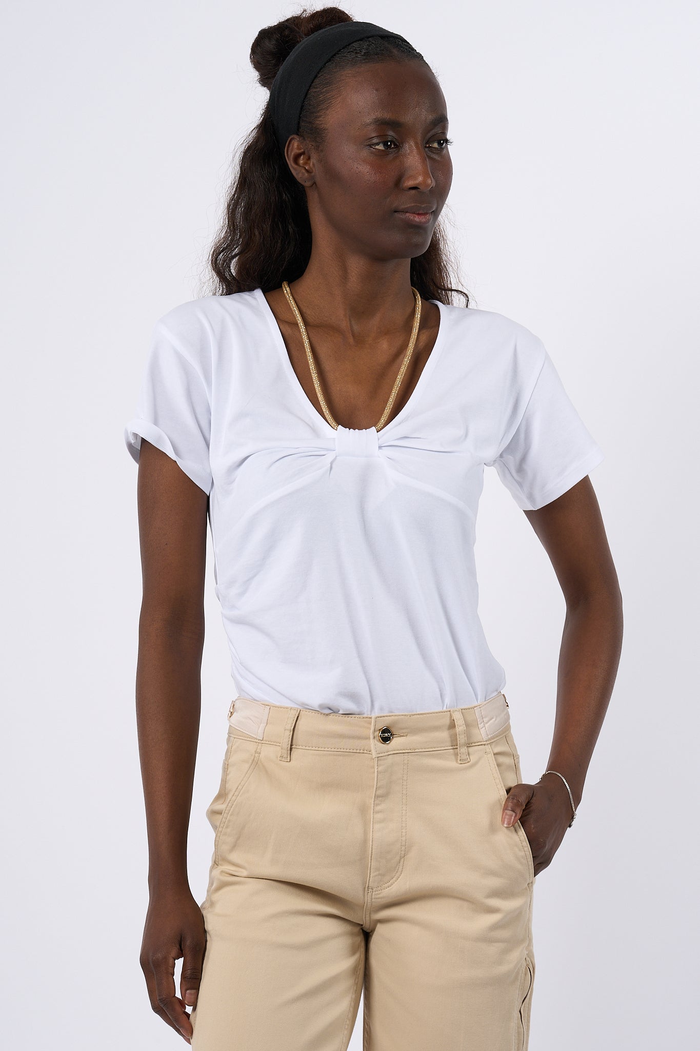 Blugirl T-shirt Monile Bianco Donna-1