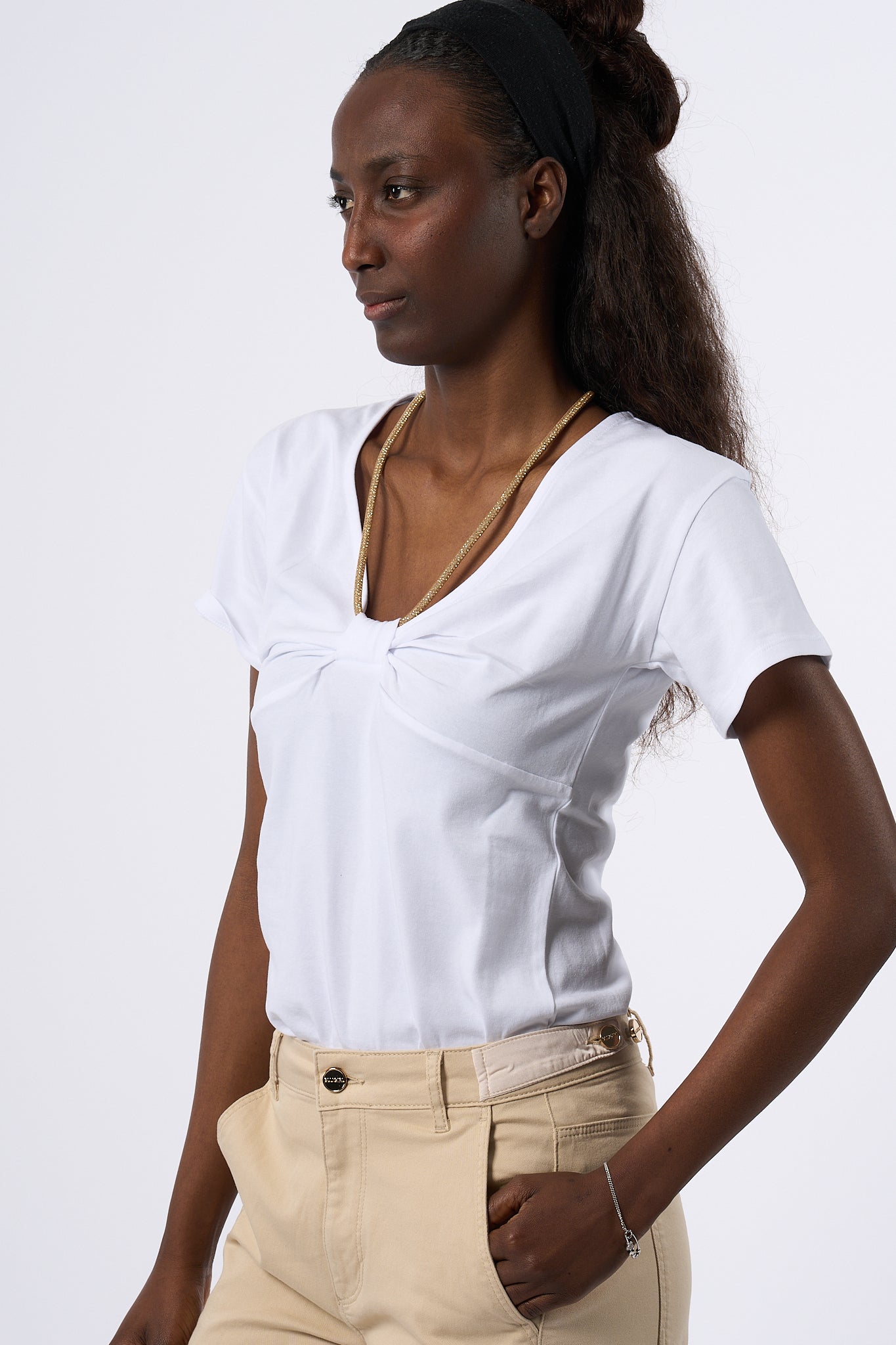 Blugirl T-shirt Monile Bianco Donna-4