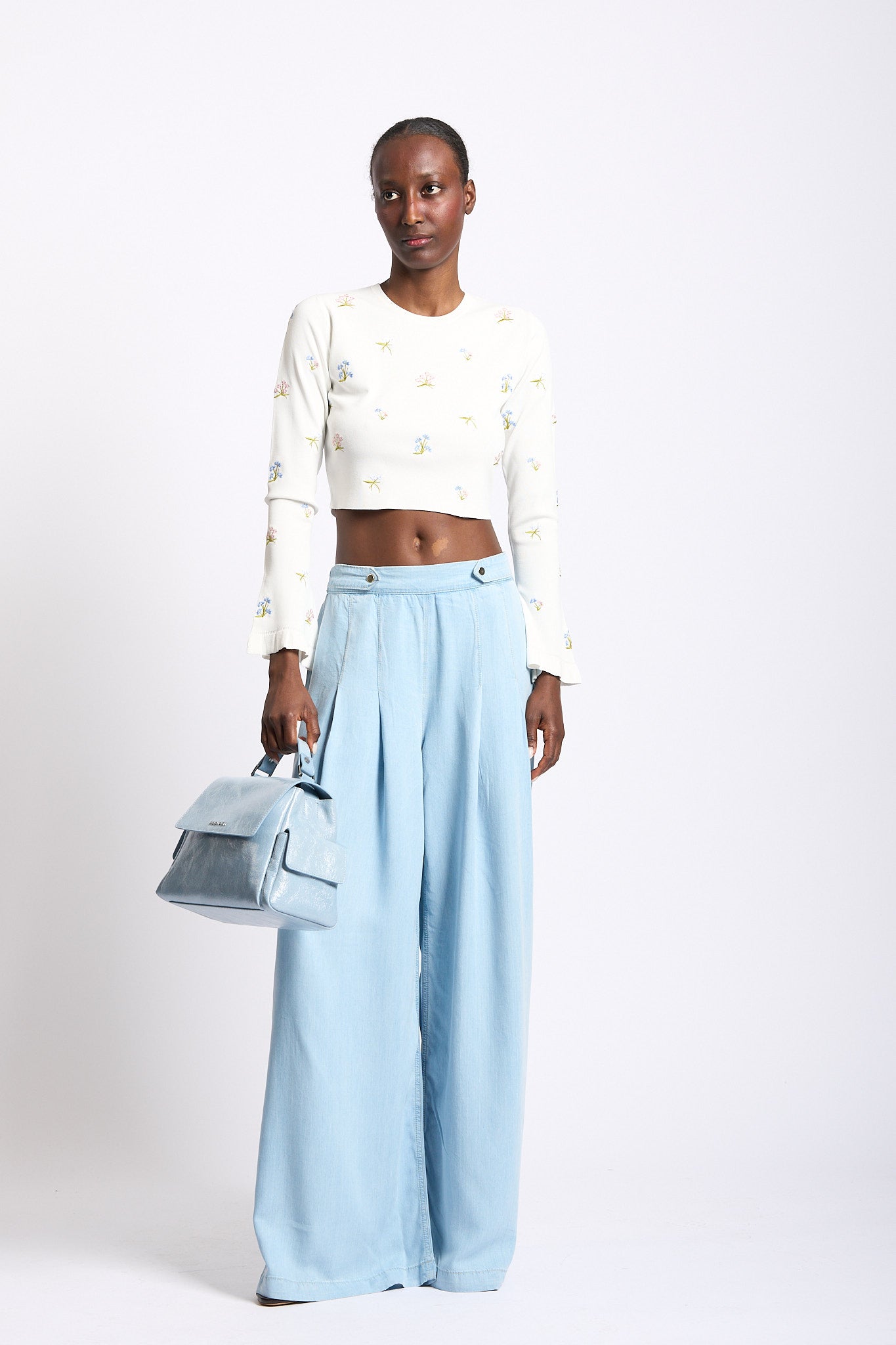 Orciani Borsa SVEVA Small Cargo Cielo Donna-4