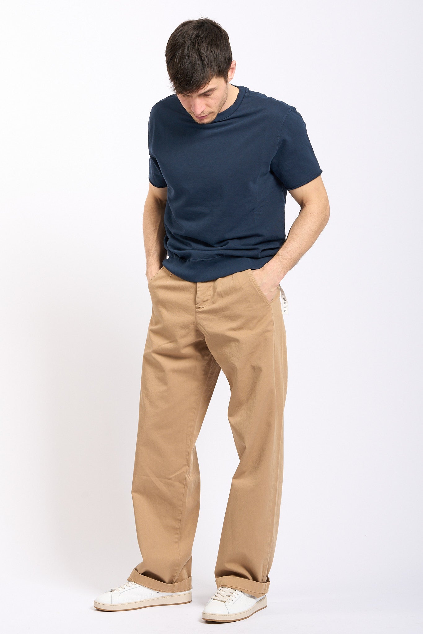 Bowery NYC T-Shirt Felpa Blu Uomo-3