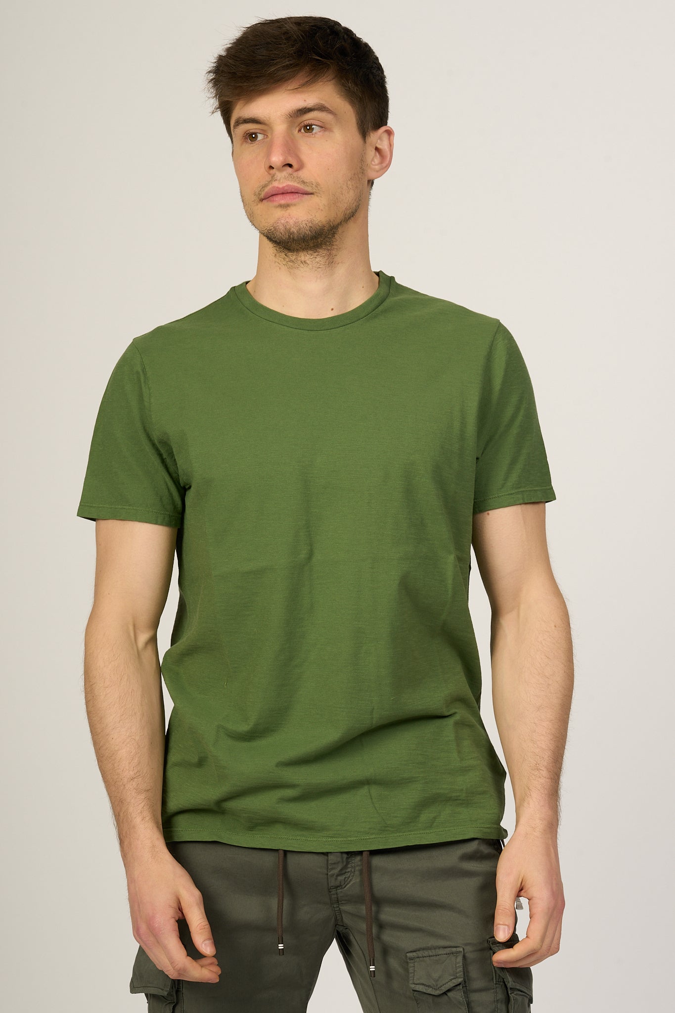 Bowery Nyc T-shirt Fiammata Verde Uomo-3