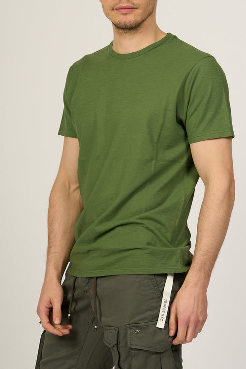 Bowery Nyc T-shirt Fiammata Verde Uomo