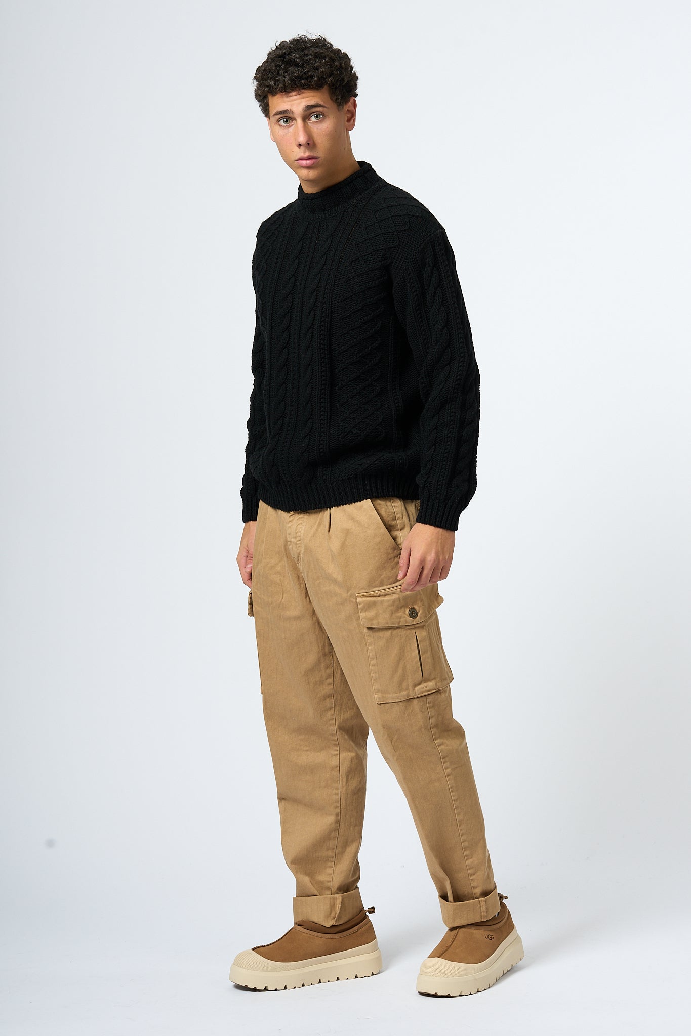 C.p.company Maglia Lambswool Nero Uomo-3