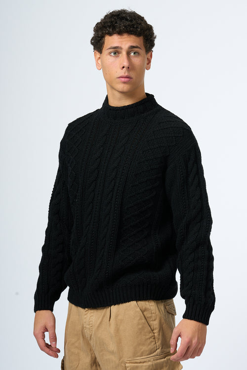 C.p.company Maglia Lambswool Nero Uomo