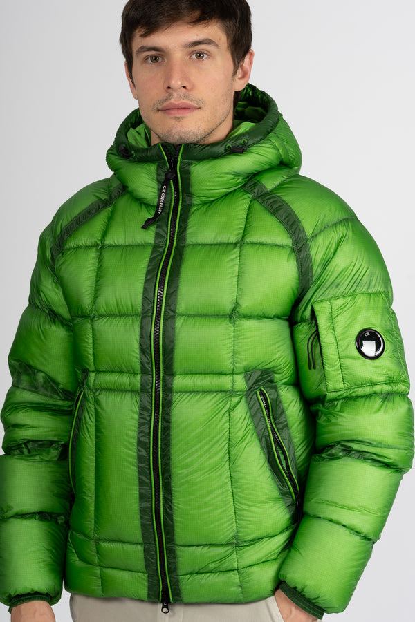 C.p.company Piumino Cappuccio Verde Uomo-2