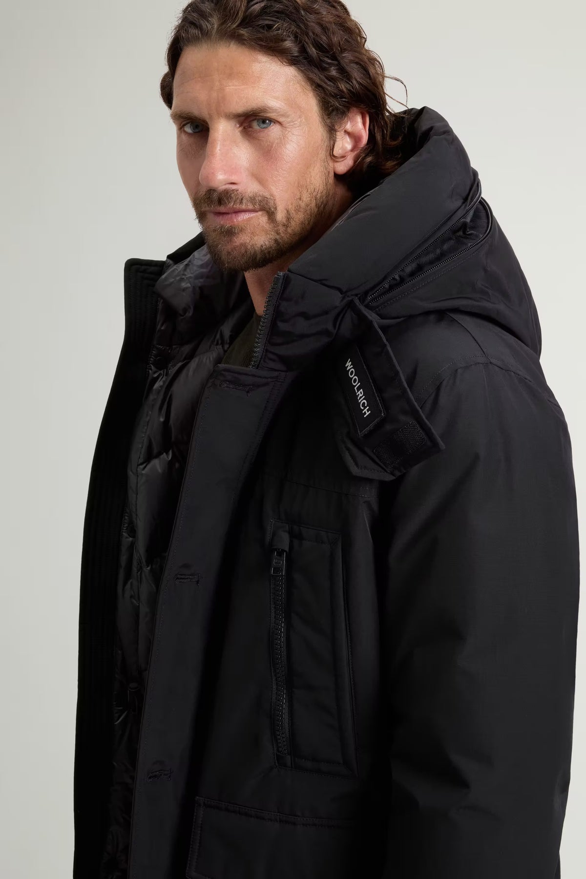 Woolrich Parka Ramar Arctic Evolution nero da uomo-2