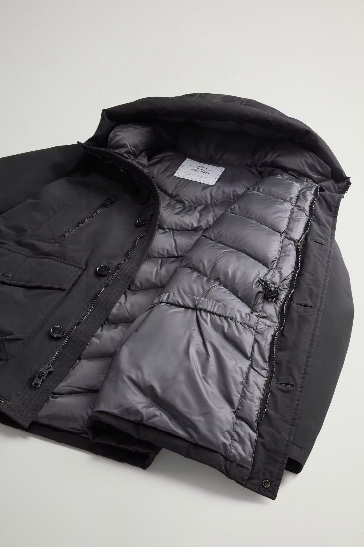 Woolrich Parka Ramar Arctic Evolution nero da uomo-7