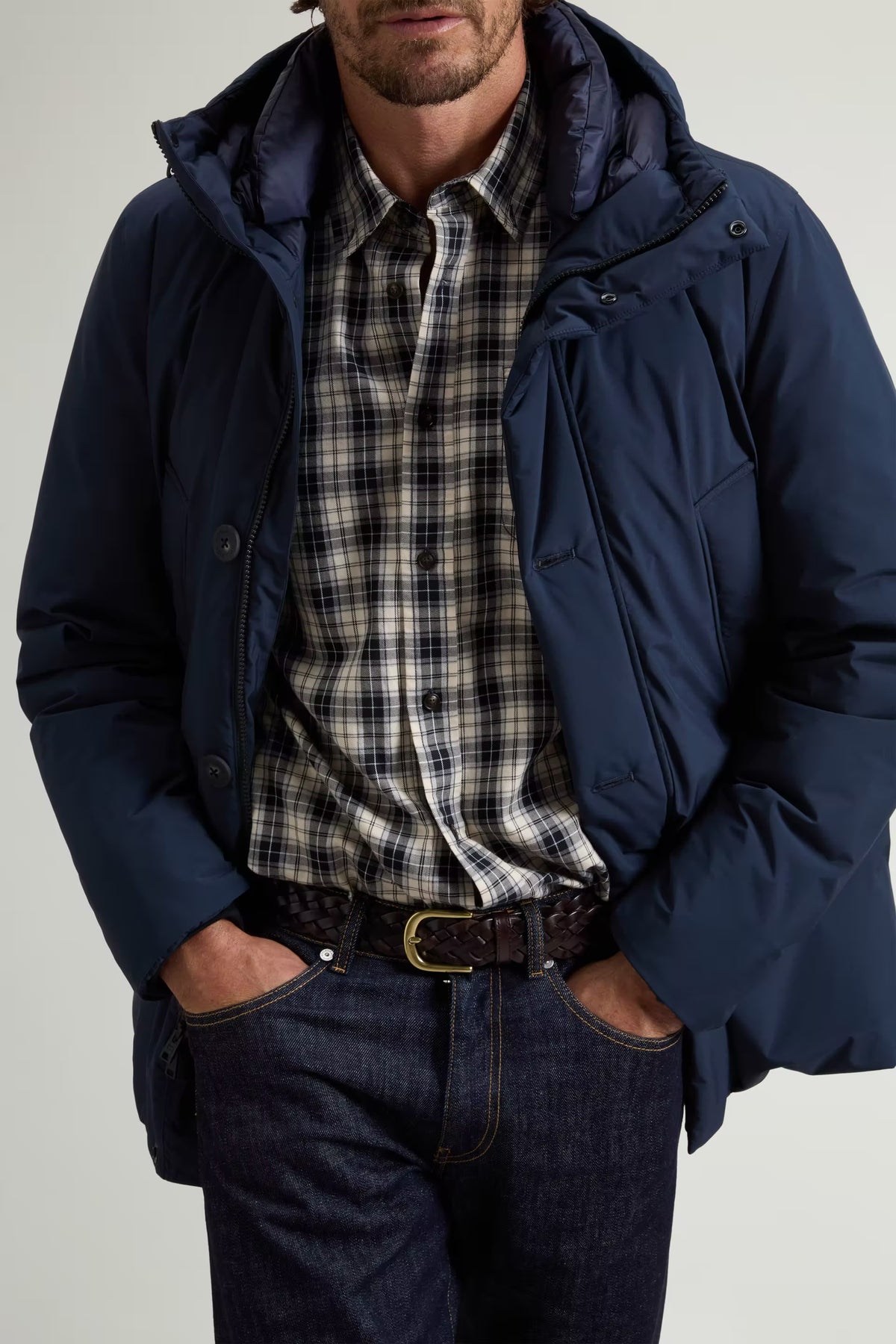 Woolrich Parka Cloud Blu Uomo CFWOOU2092MRUT5182-4