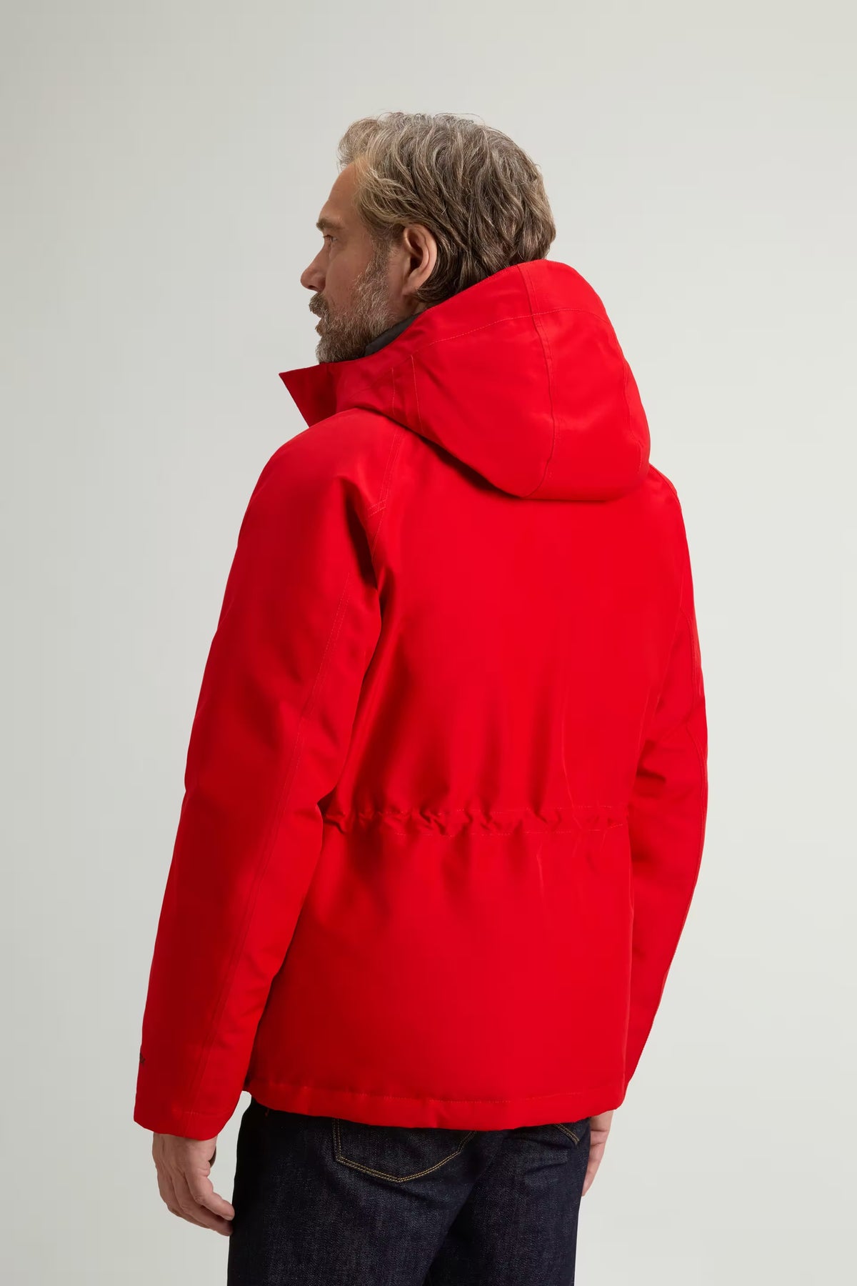 Woolrich Giaccone Mountain GORE-TEX Rosso Uomo impermeabile-3