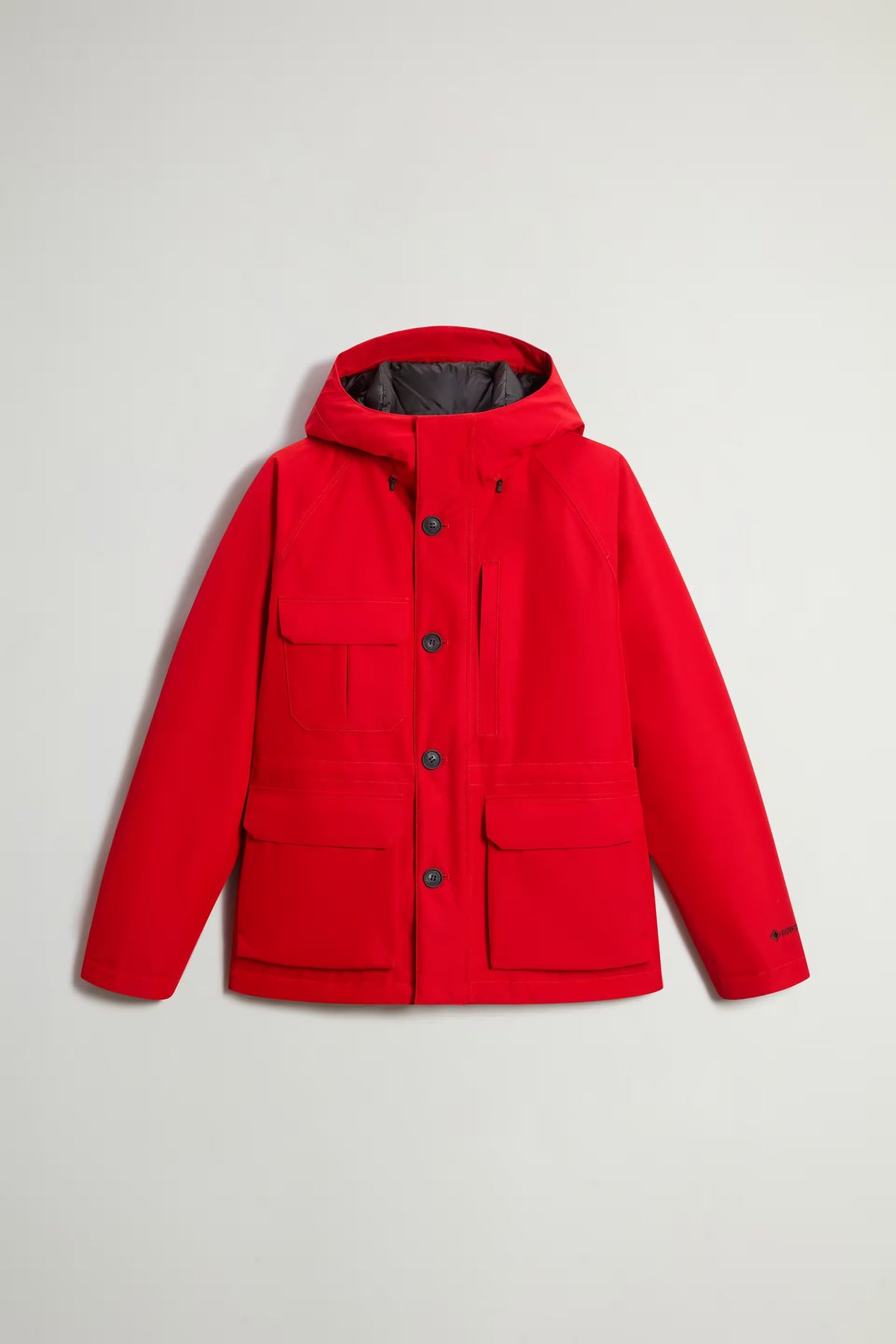 Woolrich Giaccone Mountain GORE-TEX Rosso Uomo impermeabile-5