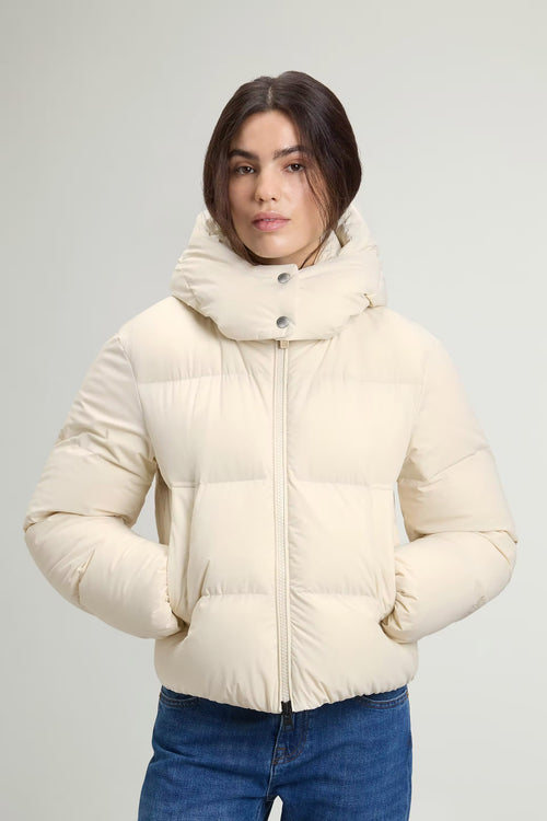 Woolrich Parka Madison Latte Donna con cappuccio